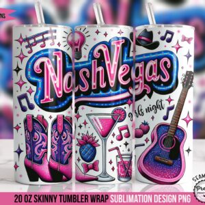 NashVegas Girls Night Tumbler Wrap PNG