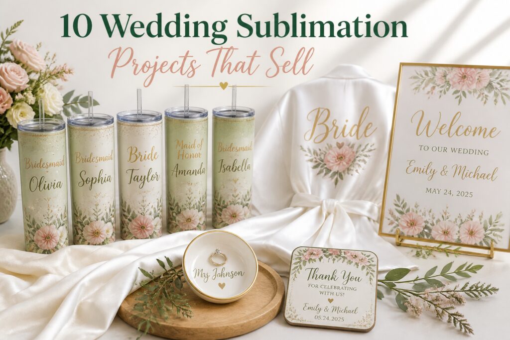 10 Wedding Sublimation Projects That Sell