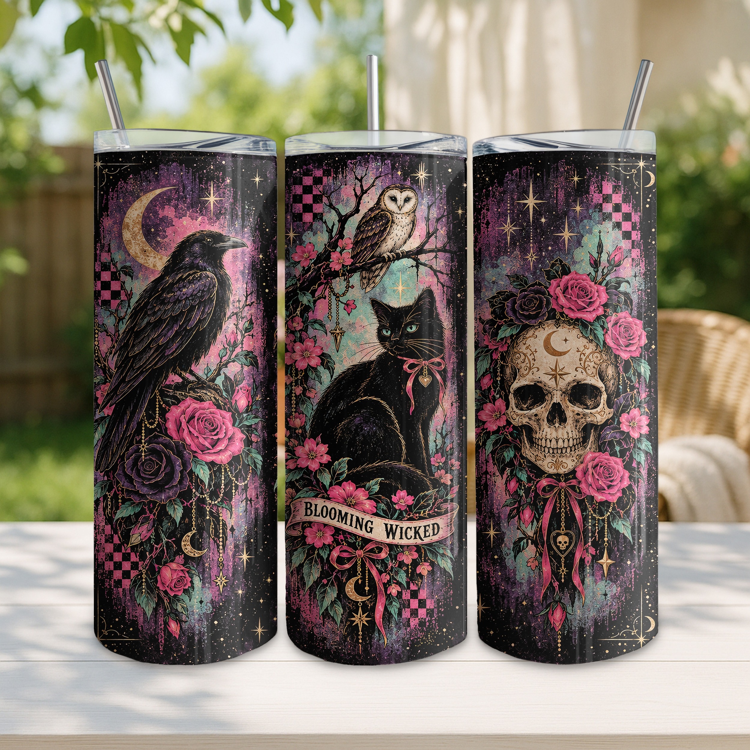 Blooming Wicked Tumbler Wrap - Image 4