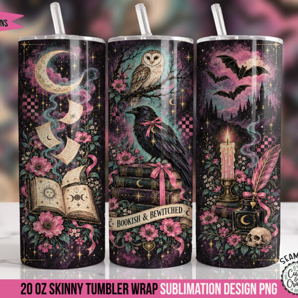 Bookish & Bewitched Tumbler Wrap