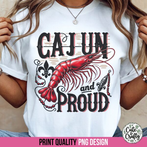 Cajun and Proud Shrimp PNG