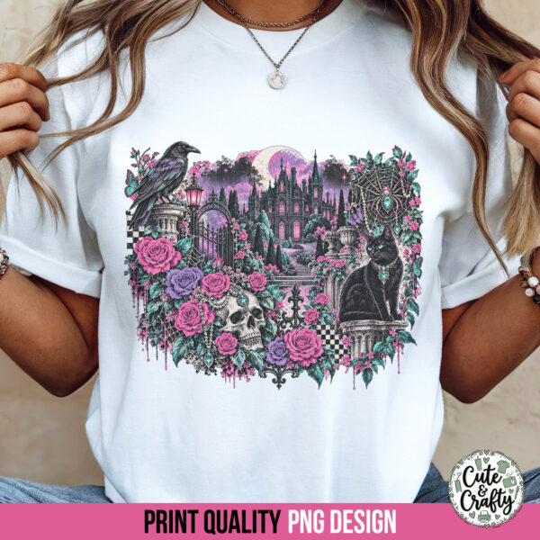 Gothic Glam Shirt PNG