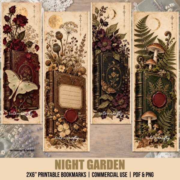 Night Garden Printable Bookmarks