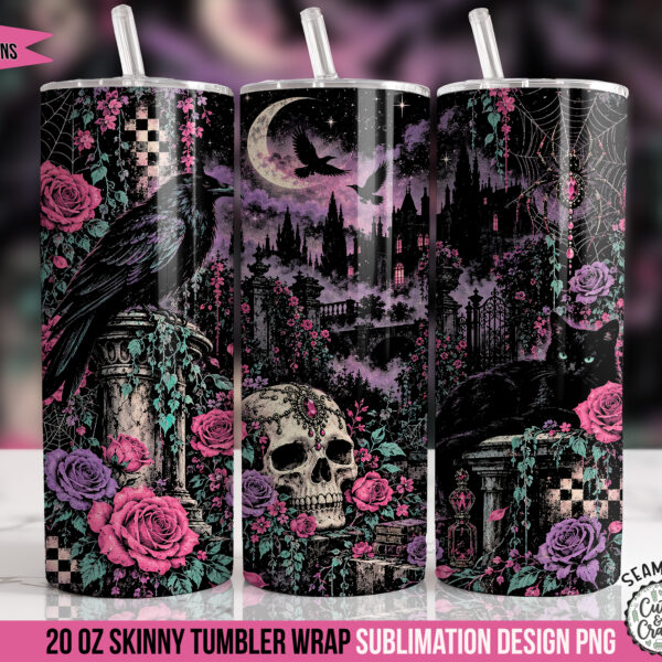Whimsigoth Spooky Tumbler Wrap