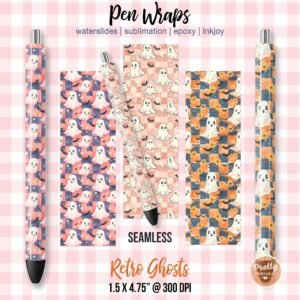 Retro Ghost Pen Wrap Bundle